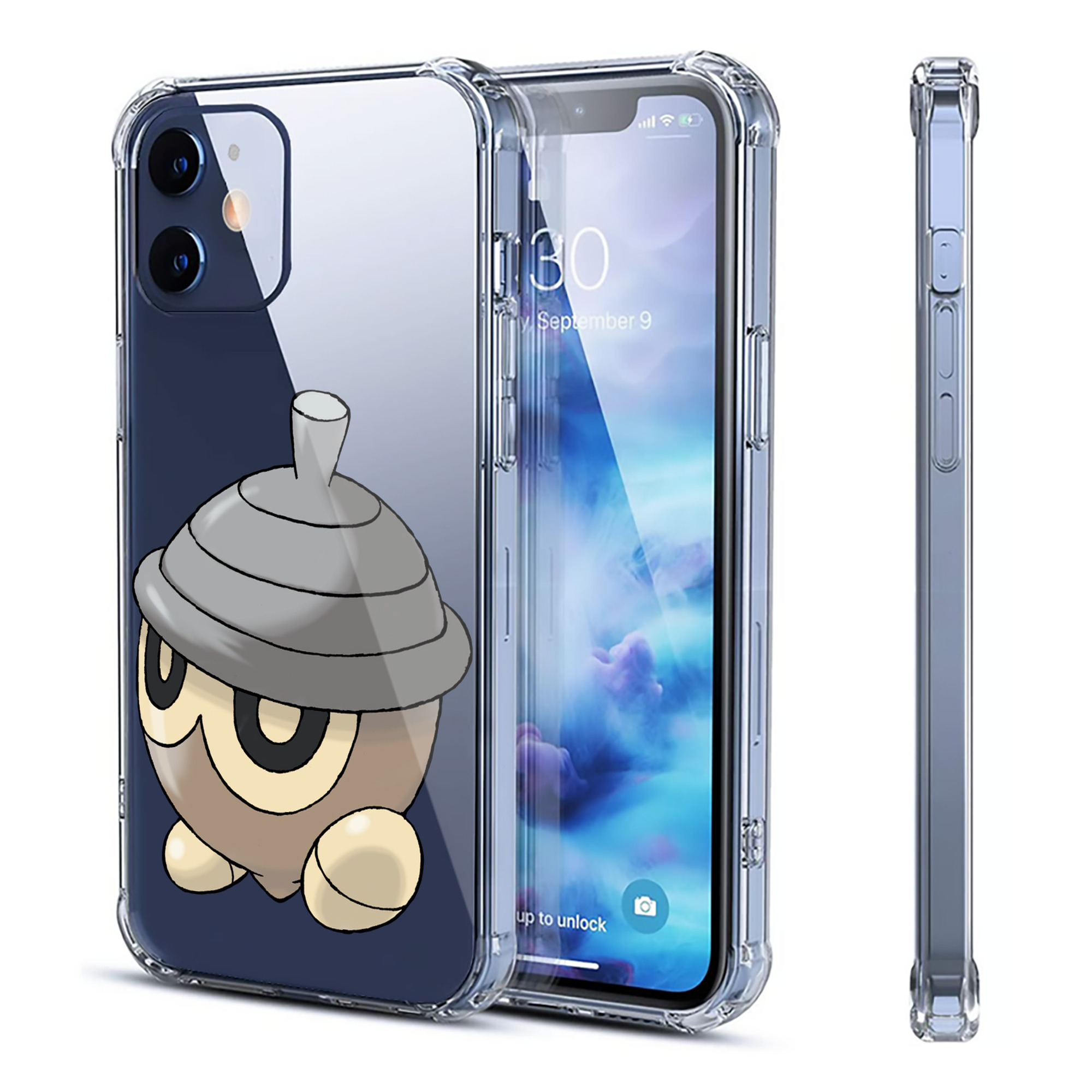 （画像用） ポケットモンスター Pokémon 【iPhone 12シリーズ対応】透明スマホケース（クリアソフトケース）